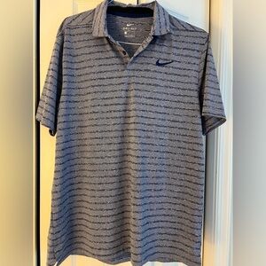 Blue Striped Nike DRI-FIT Shirt. Size:L